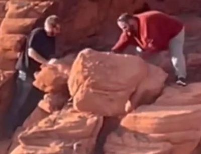 park-officials-seek-info-after-video-emerges-showing-2-men-toppling-rock-formations-at-lake-mead
